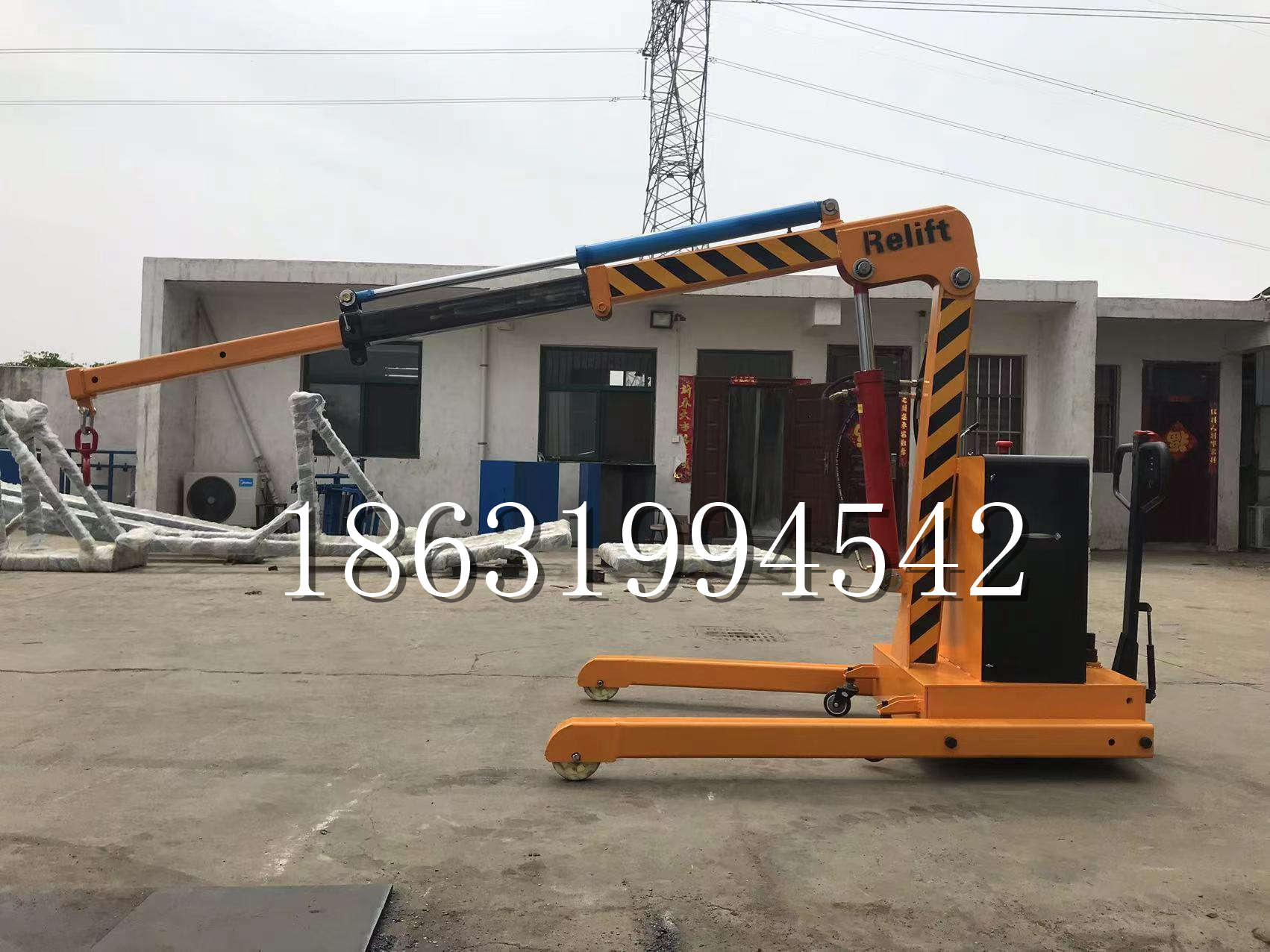 滨海新区久征定做3吨三轮随车吊 农用园林绿化移树吊 平板工程用小吊机